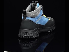 Veiligheidswerklaarzen Unisex Suede Microfiber Draadstof Veiligheidslaarzen Rubber Veiligheidslaarzen Werklaarzen