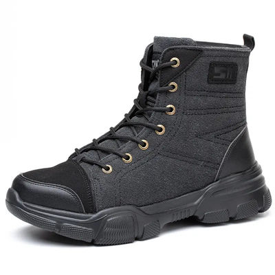 kopen Bruine lichtgewicht veiligheidsschoenen ademend breed staal toe schoenen flexibel online manufacture