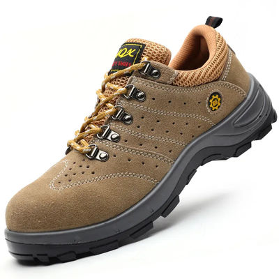 kopen PU Suede Lederen Werkschoenen Unisex Metalen Toe Veiligheidschoenen Voor Herfst online manufacture