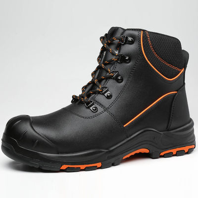 kopen Hoog gesneden koeienleer schoenen Slip resistent / slijtvast staal toe winter schoenen online manufacture