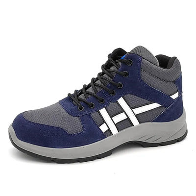 kopen Steel Toe Suede Leer Werklaarzen Blauwe Industriële Bouwlaarzen online manufacture