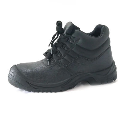kopen Zwart Echte Lederschoenen Met Mesh Boven Staal Toe Werkschoenen Voor Mannen online manufacture
