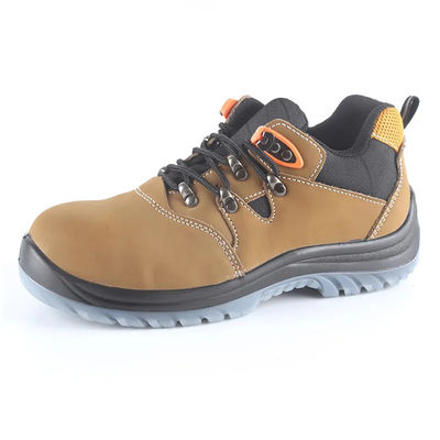 kopen Nubuck leer bouw veiligheidsschoenen geel met stalen teen en Tpu buitenzol online manufacture