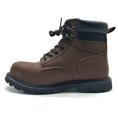 kopen Bruine Echte Lederen Martin Laarzen Mid Top Goodyear Welt Laarzen Casual online manufacture