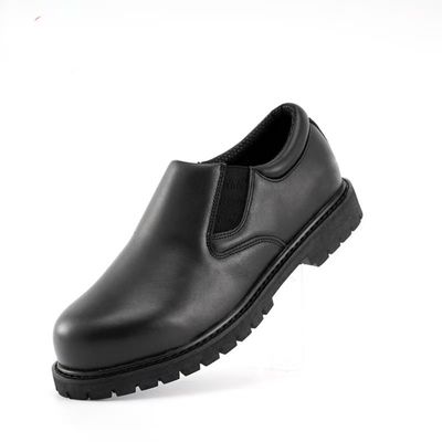 kopen Goodyear Welted Chef Schoenen Zwart Full Grain Leer Schuifbestendige Werkschoenen online manufacture