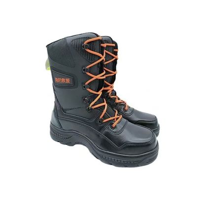 kopen Unisex brandweer leren laarzen anti-impact / anti-puncture bos brandweer laarzen online manufacture