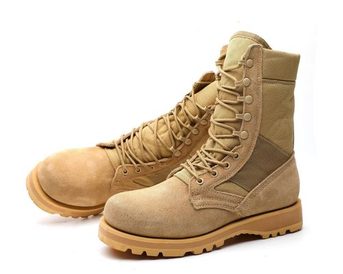 kopen Tactische veiligheidsschoenen Suede leer High Top werklaarzen Vlies bekleed voor warmte online manufacture