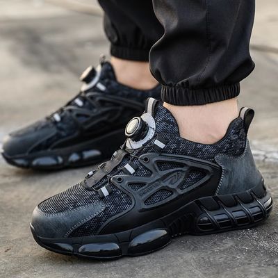 kopen Zwarte microvezel veiligheidsbroek Industrial Button Mensen werk schoenen online manufacture