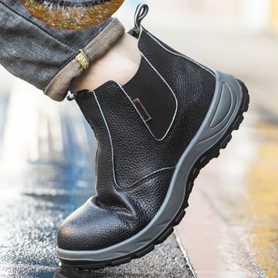 kopen Beef Tendon Sole Werklaarzen Met Microfiber Lederen En Stalen Toe online manufacture