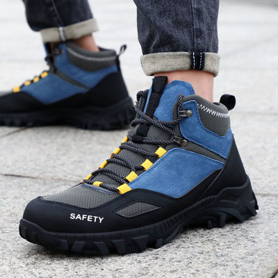 kopen Kevlar Middenzool Unisex Suede Microfiber Draad Stof Veiligheidslaarzen Rubber Veiligheidslaarzen Werklaarzen online manufacture