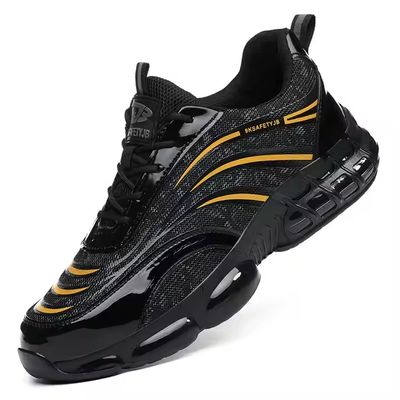 kopen Black Superfine Steel Wire Fabric Work Shoes TPU Safety Shoes Kevlar Anti-stab EVA Sole Work Shoes Comfortable Safety Shoes online manufacture