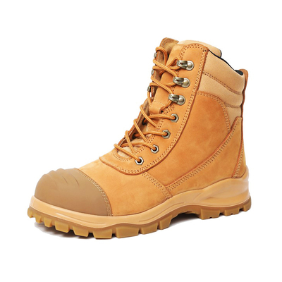 kopen OEM Tarwe Echt Lederen Martin Werklaarzen PU+TPU Wok Schoenen Nucuck Veiligheidslaarzen Stalen Neus Stalen Middenzool Veiligheidsschoenen online manufacture