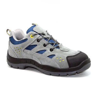Breathable fabrieksveiligheidschoenen lichtgewicht koe suede leer schoenen gladwerend