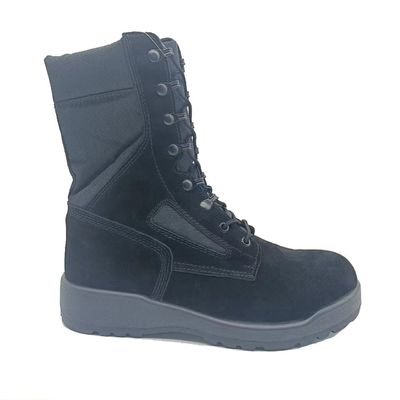 Zwarte High Top Desert Tactical Shoes Suede Adembenemende Outdoor Wandelschoenen