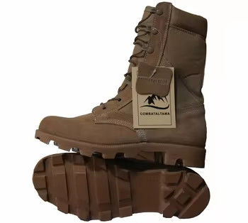 Custom Duurzame Tactische Gevechts Jungle Beige Schoenen Desert Khaki Rubberen Laarzen