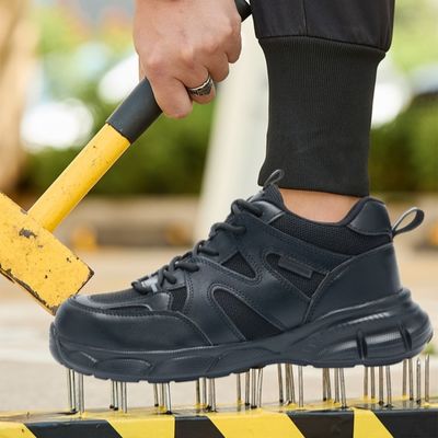 Industriële veiligheid Vliegende brei- en microvezelwerk schoenen met staaltoe voor unisexwerkers