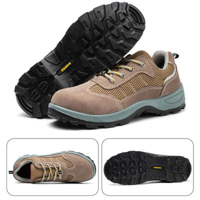 Microfiber Pu Injectie Kevlar Industrieel Veiligheids Schoenen Stalen Toe Anti Smashing Werk