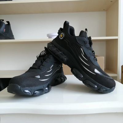 BOA Draaiende knop Werkschoenen Vliegende gebreide Werkschoenen Comfortabele veiligheidsschoenen Kevlar Middenzool Stalen Toe PU Zool