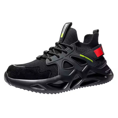 Comfortabele veiligheidsschoenen ademend vliegend gebreide veiligheidsschoenen stalen teen anti-brekende EVA zool Kevlar Middenzool anti-steken werk schoenen